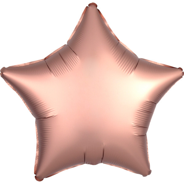 Balon foliowy gwiazda w kolorze miedzianym 48cm