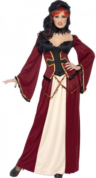 Gothic Lady Middeleeuwse badjas dames Vampire Princess