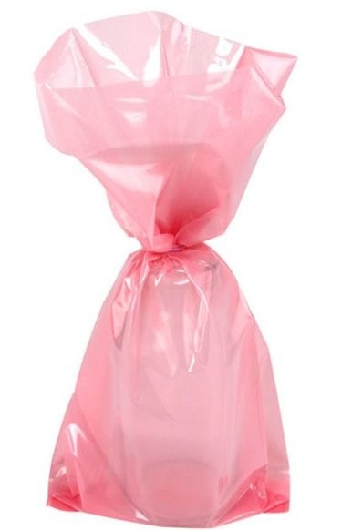 25 light pink gift bags 24cm