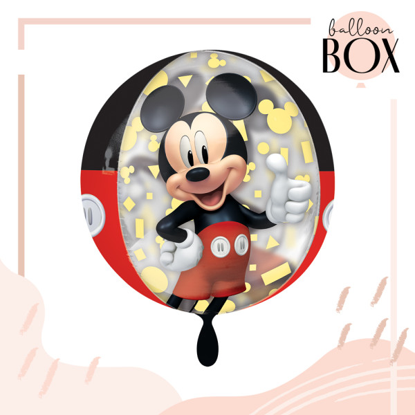 Heliumballon in der Box 3-teiliges Set Mickey forever