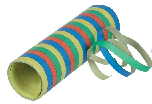 Colorful streamers strips 7mm x 4m