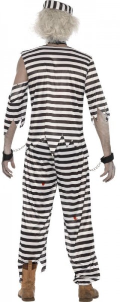 Bloody zombie convict men's costume 2