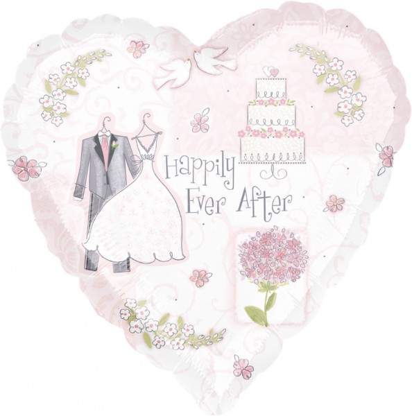 Ballon coeur Happily Ever After