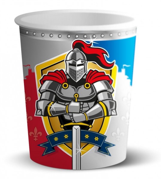 8 cups knight coat of arms 250ml