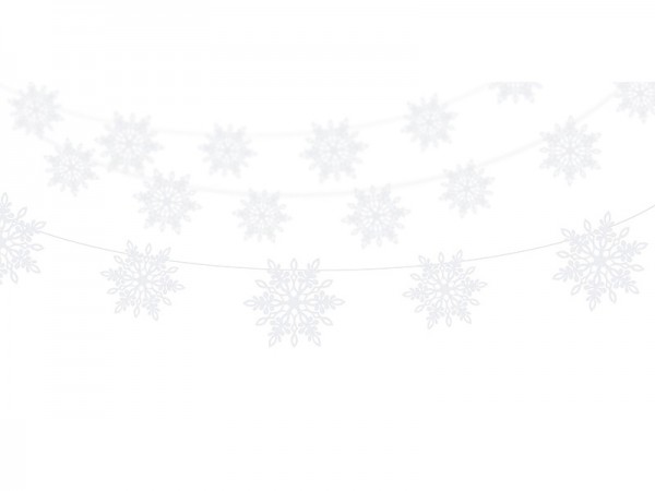 Guirlande de flocons de neige 138cm 2