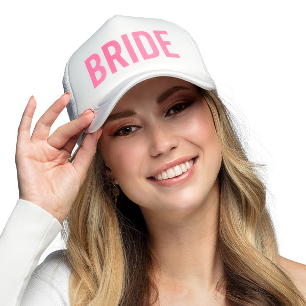 Bride cap in white