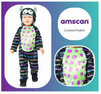 Widok: Kolorowy kostium mini potwora dla niemowląt i małych dzieci
