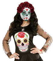 Anteprima: Maschera di rosa Dia De Los Muertos