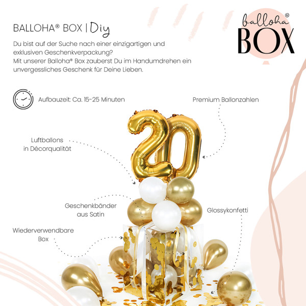 Balloha XL Geschenkbox DIY Gold Celebration 20 3