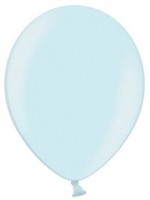 Preview: 100 Celebration metallic balloons ice blue 25cm
