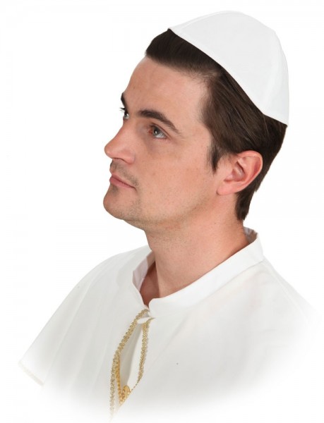 Weiße Priester Kappe
