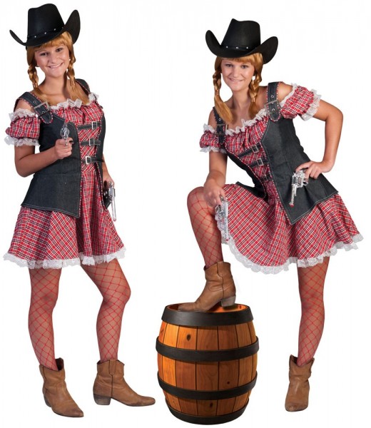 Red Western Texas ladies costume