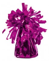 Fringed cone balloon weight in purple 7cm