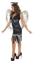 Vista previa: Disfraz de Halloween ángel gótico de la muerte seductora