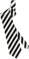 Vorschau: Krawatte Fabio schwarz-weiß gesteift