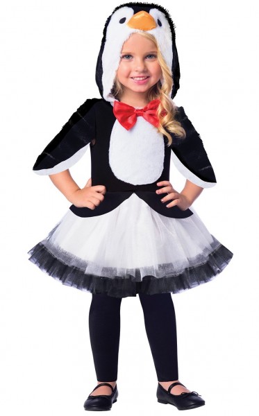 Disfraz infantil de pingüino con capucha
