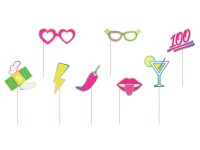 Preview: 8 Neon Party Photobooth Props