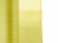 Vorschau: Gesäumter Organza Juna grün-gelb 9m x 38cm