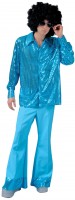 Preview: Blue party fever sequin shirt