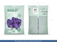 100 eco pastel balloons lilac 30cm