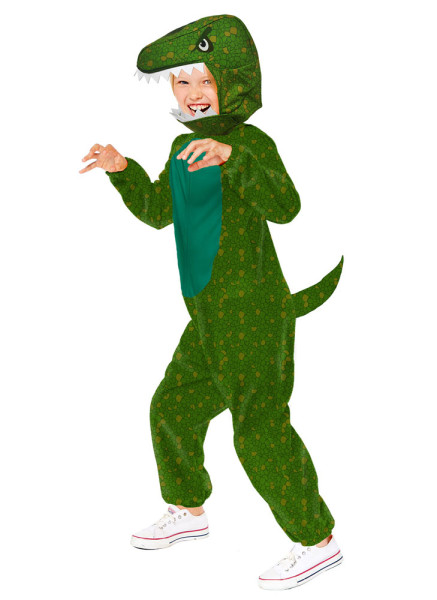 Green dino jumpsuit children's costume