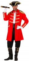 Vista previa: Disfraz de pirata levita roja para hombre