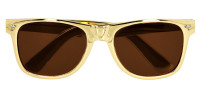 Disco Partybrille in Gold
