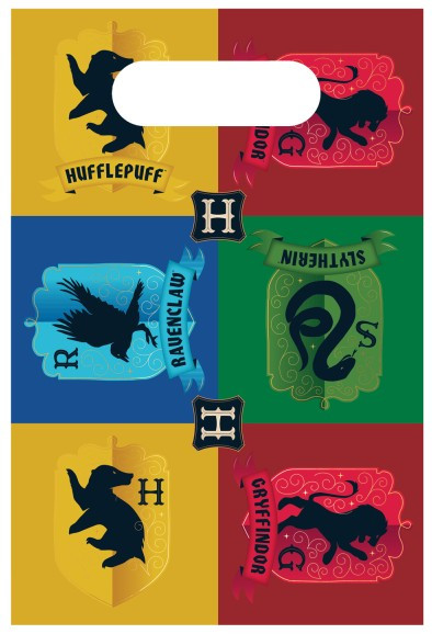 8 borse regalo Scuola di Magia di Hogwarts