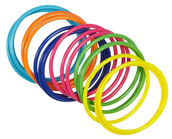 Set di braccialetti al neon arcobaleno 4