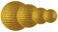 Voorvertoning: Glitter Lampion Lilly goud 20cm