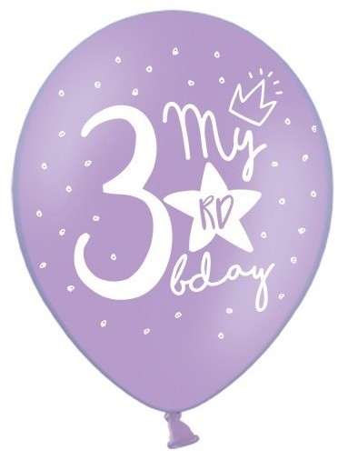 50 My 3rd Birthday Luftballons 30cm 2