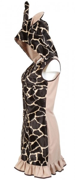 Disfraz de jirafa salvaje suave para mujer 3