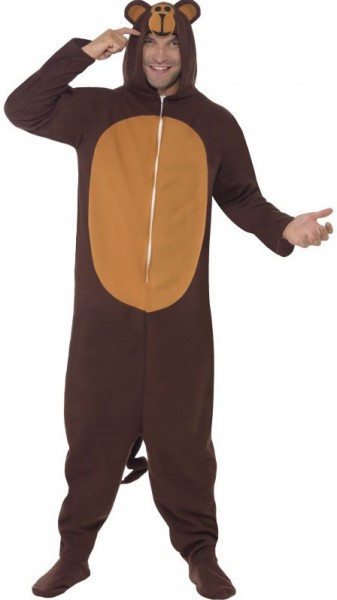 Animal monkey costume with hood
