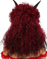 Preview: Devil horns wig with curls