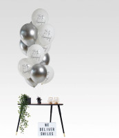 Aperçu: Mélange de ballons 12 anniversaire 25ème 33cm
