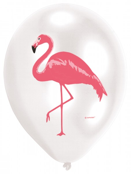 6 Flamingo Paradise Ballons 27cm 3