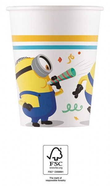 8 Funny Minion Parade Plastic Cup 200ml