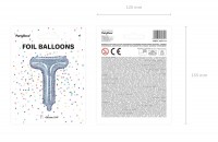 Vorschau: Holografischer T Folienballon 35cm