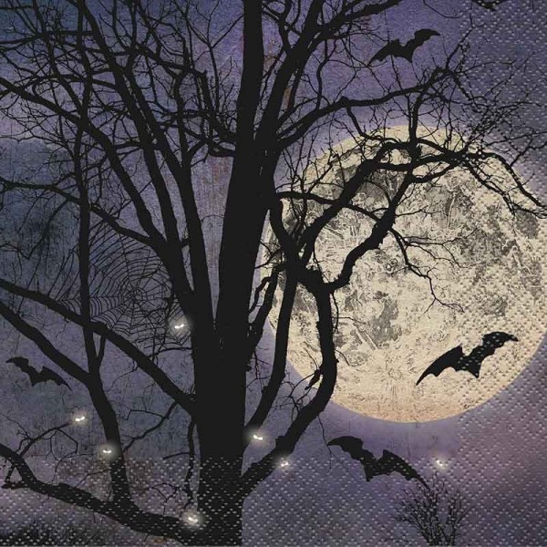 16 servilletas de Halloween Spooky Night