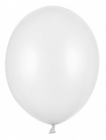 100 globos metalizados Partystar blanco 12cm