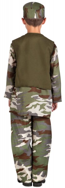 Disfraz infantil de camuflaje militar