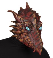 Vista previa: Máscara de cabeza completa de dragón del inframundo