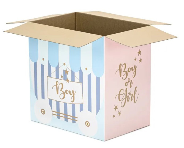 Boy or Girl Luftballon Box 60cm