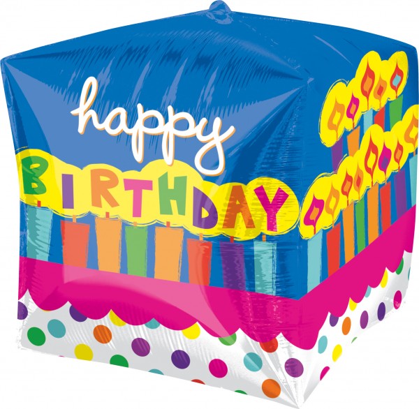 Cubez Ballon Birthday-Cake 38cm