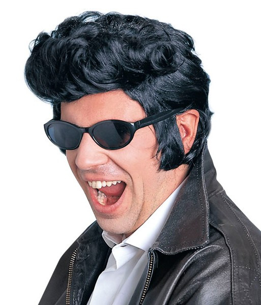 50s men's wig with sideburns