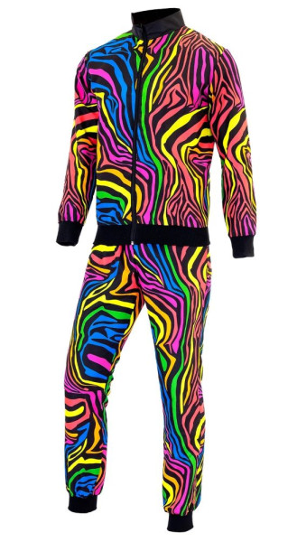 Rainbow Zebra Neon Trainingsanzug - unisex 6