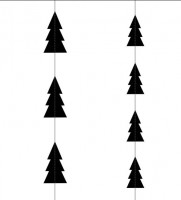 Vorschau: Festliche Weihnachtsbaum-Girlande 180 cm