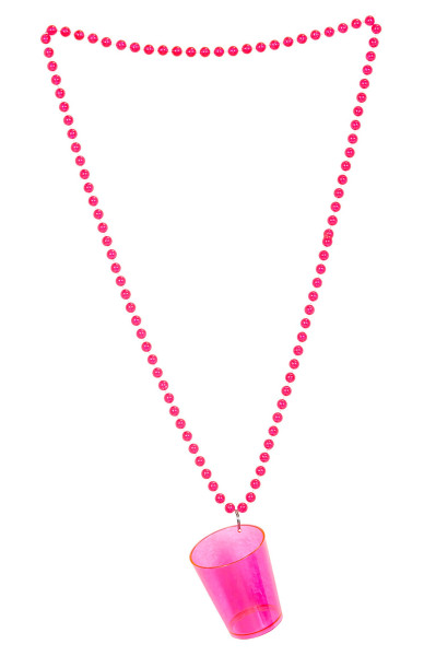 Schnapsbecher An Halskette Neon-Pink