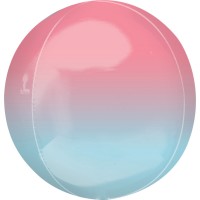 Ombré Orbz ballong rosa-blå 40cm