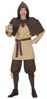 Oversigt: Brun stealthy middelalderlig lejesoldat kostum